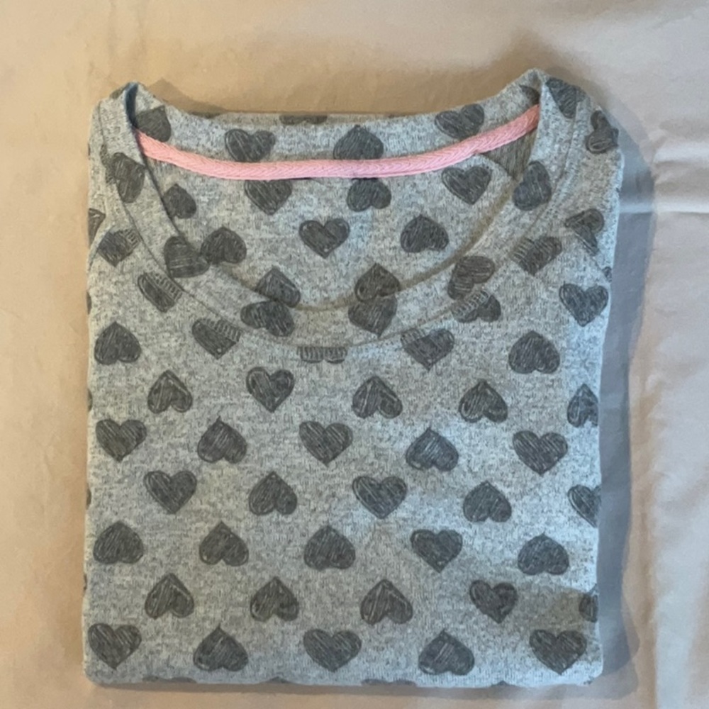 Women’s Gray Heart Pattern Pyjama / Small - Picture 7 of 11